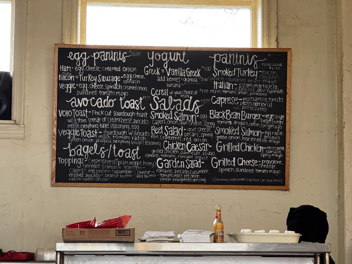 Volo Coffeehouse Menu - Image 1