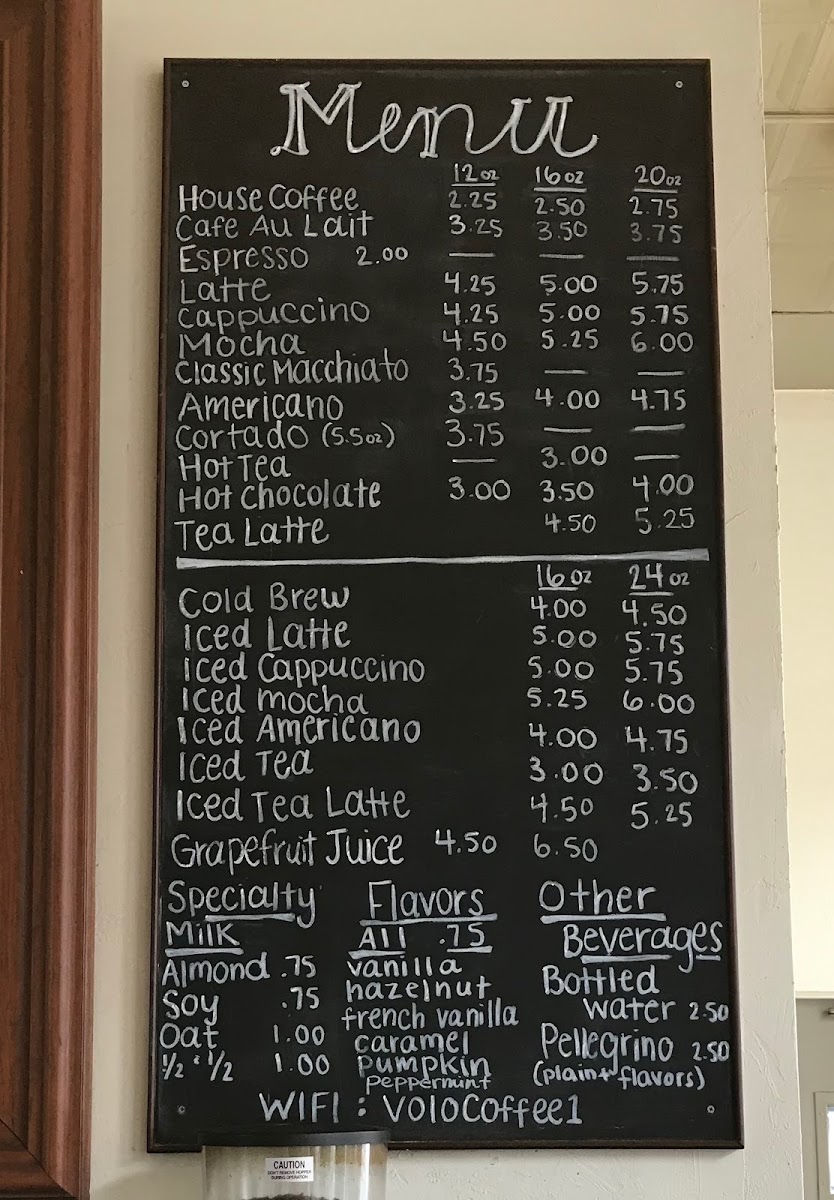 Volo Coffeehouse Menu - Image 2